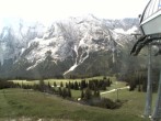 Archiv Foto Webcam Bergstation Sesselbahn Gaistal, Ehrwalder Alm 09:00