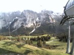 Archiv Foto Webcam Bergstation Sesselbahn Gaistal, Ehrwalder Alm 17:00