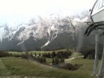 Archiv Foto Webcam Bergstation Sesselbahn Gaistal, Ehrwalder Alm 19:00