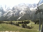 Archiv Foto Webcam Bergstation Sesselbahn Gaistal, Ehrwalder Alm 11:00