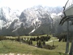 Archiv Foto Webcam Bergstation Sesselbahn Gaistal, Ehrwalder Alm 13:00