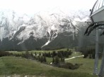 Archiv Foto Webcam Bergstation Sesselbahn Gaistal, Ehrwalder Alm 17:00