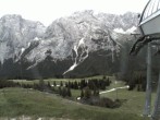 Archiv Foto Webcam Bergstation Sesselbahn Gaistal, Ehrwalder Alm 19:00