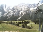 Archiv Foto Webcam Bergstation Sesselbahn Gaistal, Ehrwalder Alm 11:00