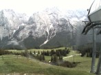 Archived image Webcam mountain station chairlift "Gaistal", "Ehrwalder Alm" 15:00