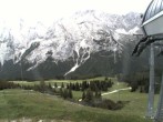 Archiv Foto Webcam Bergstation Sesselbahn Gaistal, Ehrwalder Alm 17:00