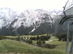 Archiv Foto Webcam Bergstation Sesselbahn Gaistal, Ehrwalder Alm 06:00