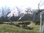 Archiv Foto Webcam Bergstation Sesselbahn Gaistal, Ehrwalder Alm 05:00