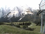 Archiv Foto Webcam Bergstation Sesselbahn Gaistal, Ehrwalder Alm 06:00