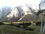 Archiv Foto Webcam Bergstation Sesselbahn Gaistal, Ehrwalder Alm 07:00