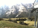 Archiv Foto Webcam Bergstation Sesselbahn Gaistal, Ehrwalder Alm 09:00