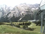 Archiv Foto Webcam Bergstation Sesselbahn Gaistal, Ehrwalder Alm 07:00