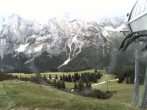 Archiv Foto Webcam Bergstation Sesselbahn Gaistal, Ehrwalder Alm 09:00