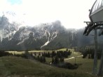 Archiv Foto Webcam Bergstation Sesselbahn Gaistal, Ehrwalder Alm 13:00