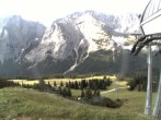 Archiv Foto Webcam Bergstation Sesselbahn Gaistal, Ehrwalder Alm 07:00