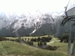 Archiv Foto Webcam Bergstation Sesselbahn Gaistal, Ehrwalder Alm 13:00