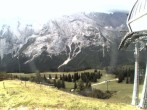 Archiv Foto Webcam Bergstation Sesselbahn Gaistal, Ehrwalder Alm 09:00
