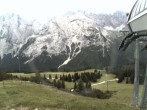 Archiv Foto Webcam Bergstation Sesselbahn Gaistal, Ehrwalder Alm 09:00