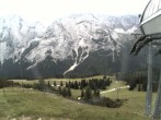 Archiv Foto Webcam Bergstation Sesselbahn Gaistal, Ehrwalder Alm 11:00