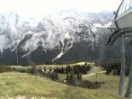 Archiv Foto Webcam Bergstation Sesselbahn Gaistal, Ehrwalder Alm 15:00