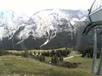 Archiv Foto Webcam Bergstation Sesselbahn Gaistal, Ehrwalder Alm 17:00