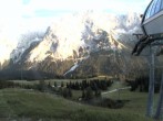 Archiv Foto Webcam Bergstation Sesselbahn Gaistal, Ehrwalder Alm 19:00
