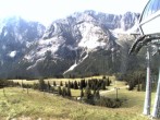 Archiv Foto Webcam Bergstation Sesselbahn Gaistal, Ehrwalder Alm 09:00