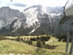 Archiv Foto Webcam Bergstation Sesselbahn Gaistal, Ehrwalder Alm 15:00