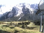 Archiv Foto Webcam Bergstation Sesselbahn Gaistal, Ehrwalder Alm 17:00
