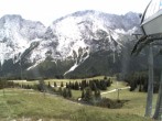 Archiv Foto Webcam Bergstation Sesselbahn Gaistal, Ehrwalder Alm 15:00