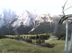 Archiv Foto Webcam Bergstation Sesselbahn Gaistal, Ehrwalder Alm 05:00