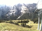 Archiv Foto Webcam Bergstation Sesselbahn Gaistal, Ehrwalder Alm 09:00