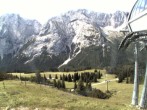 Archived image Webcam mountain station chairlift "Gaistal", "Ehrwalder Alm" 09:00