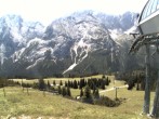 Archiv Foto Webcam Bergstation Sesselbahn Gaistal, Ehrwalder Alm 11:00