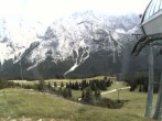 Archiv Foto Webcam Bergstation Sesselbahn Gaistal, Ehrwalder Alm 15:00
