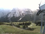 Archiv Foto Webcam Bergstation Sesselbahn Gaistal, Ehrwalder Alm 05:00