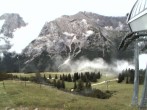Archiv Foto Webcam Bergstation Sesselbahn Gaistal, Ehrwalder Alm 09:00