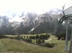Archiv Foto Webcam Bergstation Sesselbahn Gaistal, Ehrwalder Alm 09:00
