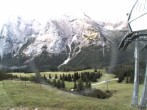 Archiv Foto Webcam Bergstation Sesselbahn Gaistal, Ehrwalder Alm 05:00