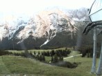 Archiv Foto Webcam Bergstation Sesselbahn Gaistal, Ehrwalder Alm 19:00