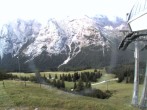 Archiv Foto Webcam Bergstation Sesselbahn Gaistal, Ehrwalder Alm 05:00