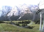 Archiv Foto Webcam Bergstation Sesselbahn Gaistal, Ehrwalder Alm 06:00