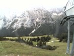 Archiv Foto Webcam Bergstation Sesselbahn Gaistal, Ehrwalder Alm 09:00