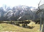 Archiv Foto Webcam Bergstation Sesselbahn Gaistal, Ehrwalder Alm 11:00
