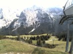 Archiv Foto Webcam Bergstation Sesselbahn Gaistal, Ehrwalder Alm 15:00
