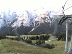 Archiv Foto Webcam Bergstation Sesselbahn Gaistal, Ehrwalder Alm 05:00