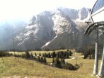 Archiv Foto Webcam Bergstation Sesselbahn Gaistal, Ehrwalder Alm 09:00