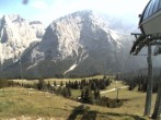 Archiv Foto Webcam Bergstation Sesselbahn Gaistal, Ehrwalder Alm 15:00