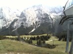 Archiv Foto Webcam Bergstation Sesselbahn Gaistal, Ehrwalder Alm 15:00