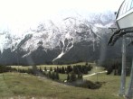 Archiv Foto Webcam Bergstation Sesselbahn Gaistal, Ehrwalder Alm 17:00